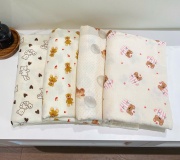 Khăn mặt muslin, khăn tắm muslin nhiều màu cho bé giá rẻ